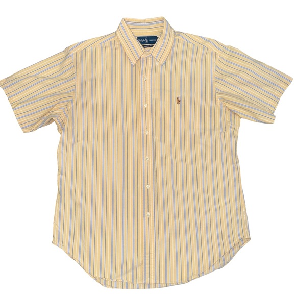 Ralph Lauren Men's Yellow Striped Shirt size L - Picture 3 of 6